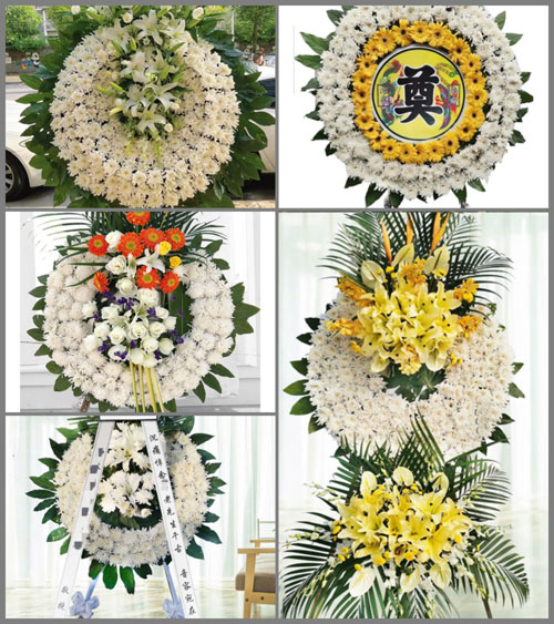 四川绵阳游仙区松垭镇花圈速递